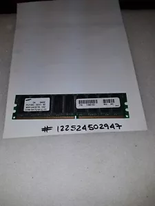 512MB DDR1 PC PC2100E 2100E DDR1-266MHZ 266MHZ 184PIN ECC UNBUFERED 32X8 - Picture 1 of 1