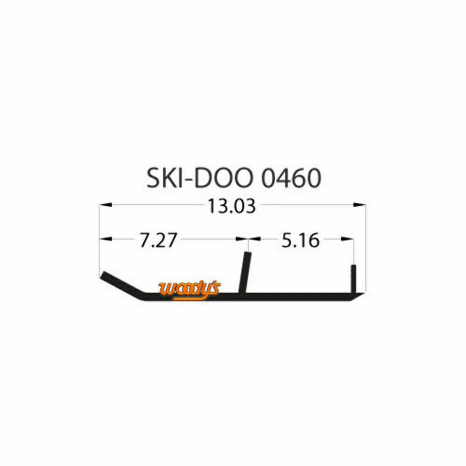 Par de varillas de desgaste estándar Ski-Doo 120cc para moto de nieve Woody's - RUS-0460 Foto 1 de 1
