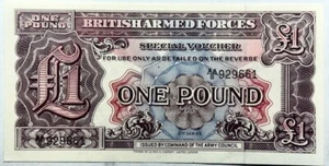 BRITISH ARMED FORCES - MPC - One Pound 1948 - Pick-M22 - Gem Cr. UNCIRCULATED! - Picture 1 of 2