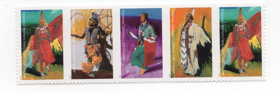 Scott #5981a PowWows Native American Culture Strip of 5 Forever Stamps - MNH - Image 1 of 1