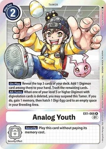 Digimon TCG Classic Collection Rare Analog Youth EX1-066 - Picture 1 of 1