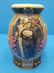 Miller Brewing Norman Rockwell 2002 Package From Home Holiday Beer Stein W/ Box - Picture 1 of 11