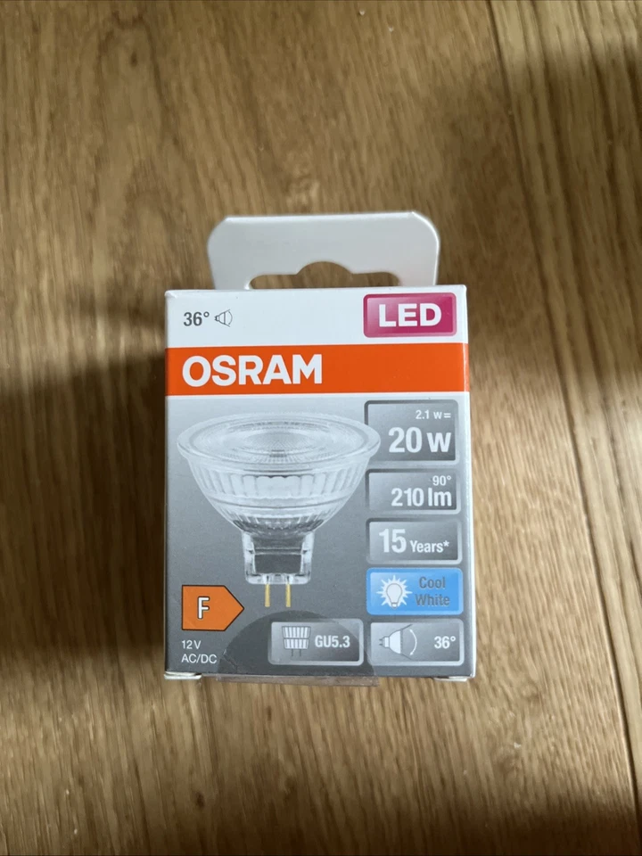 Osram LED 20 Watt GU5.3 Cool White Leuchtmittel Lampe 210 Lm 4000 K - Bild 1 von 1