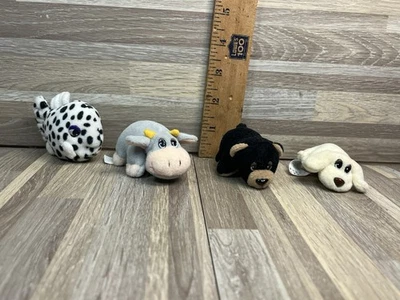 ЛОТ ИЗ 4 винтажных мини-фигурок 1995 Pound Jungle, Ocean, Farm 3 дюйма Lewis Gallop - Изображение 1 из 4