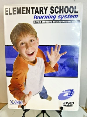 Fogware ELEMENTARY SCHOOL Learning System NEW DVD Disk 1 Math/Science/History - Image 1 of 3
