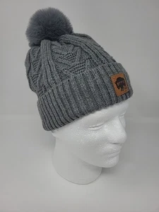 Buffalo Outdoors® Women's Knit Pom Hat - Faux Fur Lined Luxury Beanie - Bild 1 von 6