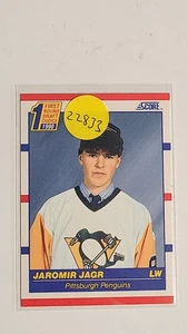 Puntuación 1990-91 - Primera ronda Draft Choice Jaromir Jagr #428 (RC) Pittsburgh Pengu - Imagen 1 de 1