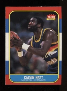 1986 Fleer #79 Calvin Natt Set Break - Bild 1 von 2