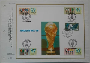 Feuillet Spécial Ardenne 109 Coupe du Monde Football Argentina 78 CEF - Picture 1 of 1