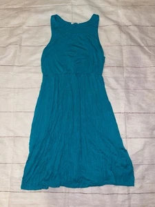 Womens Large Beeson River Teal Dress - Picture 1 of 2