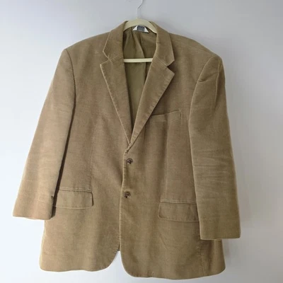 Joseph Feiss Men's Corduroy Jacket Coat Blazer 42 Regular, Full Lining Beige/Tan - Image 1 of 4