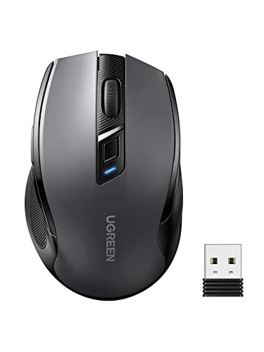 UGREEN Wireless Mouse Bluetooth 2.4GHz Quiet Mouse Wireless 6 Buttons 4000DPI 5 - Image 1 of 1