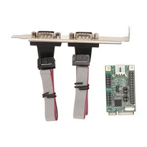 Mini PCIE Expansion Card For CH382L 9 Pin COM1 Port MiniPCIE RS232 Interface NEW - Zdjęcie 1 z 12