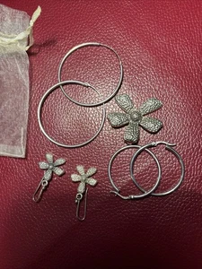 Sterling Silber Bonanza Set Ohrringe & Anhänger - Neu - Weihnachten Urlaub - Wiederverkäufer - Bild 1 von 8