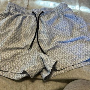 H&M light blue swim trunks mesh lined men's sz Small - Picture 1 of 10