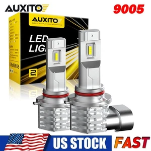 AUXITO 9005 LED Headlight Kit High Low Beam 500% Super Bright 6500K White Bulbs - Picture 1 of 13