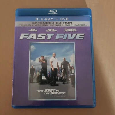 Fast Five Blue Ray disc,  Extended Edition w/ Dwayne Johnson - Image 1 of 2