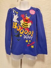 Sesame Street Boo Halloween Girls 12M 3T 5T Long Sleeve T Shirt Glow In the Dark