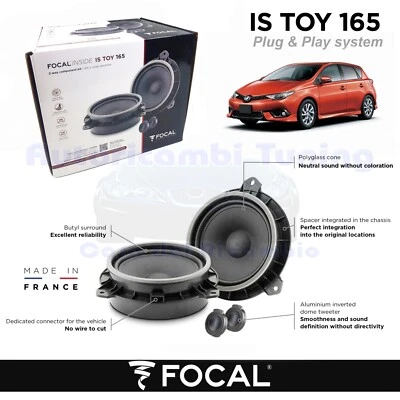 Haut-Parleurs Avant FOCAL Plug Et Play IS TOY 165 Pour TOYOTA AURIS II - Photo 1/4