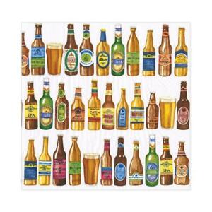 20 Paper Party Napkins 99 Beer Bottles Pack of  20 3 Ply Tissue Serviettes