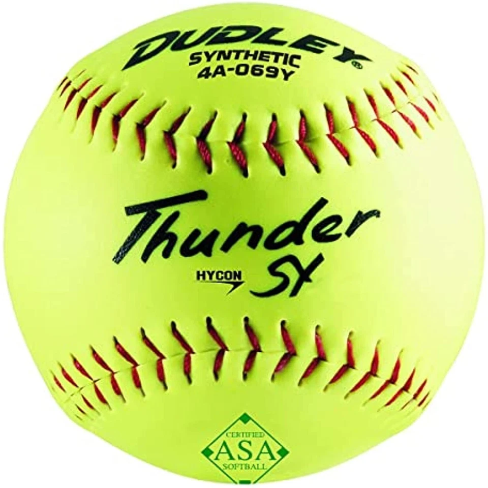 Dudley 4a069yr6 Thunder SY Softball 6 Pack 12 Inch