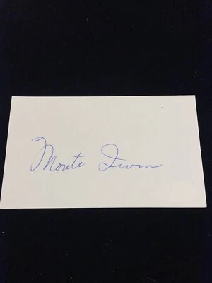 Monte Irvin Signed 3x5 Index Card JSA COA Giants Baseball HOF New York - Image 1 of 2