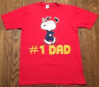 Vintage Snoopy T Shirt Medium #1 Dad Artex Peanuts Charles Schulz Charlie Brown - Image 1 of 4