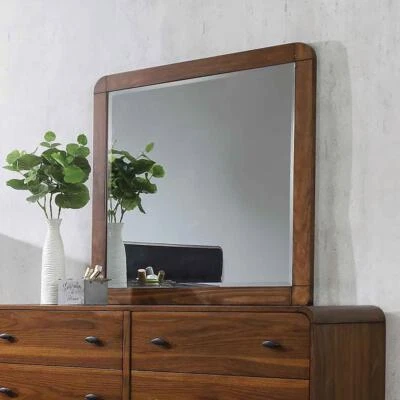 Robyn Rectangular Dresser Mirror Dark Walnut - Image 1 of 4