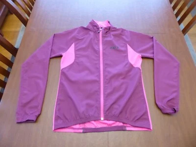 Chaqueta de Ciclismo Louis Garneau Para Mujer Grande Rosa Púrpura Bolsillos, Excelente Pre Foto 1 de 4