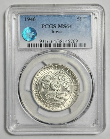 1946 PCGS MS-64 Iowa Sight White Cover