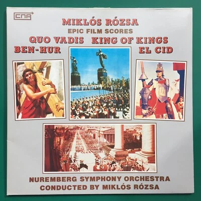 Miklos Rozsa EPIC FILM SCORES Soundtrack LP Nuremberg SO Ben-Hur El Cid Vadis NM - Image 1 of 4
