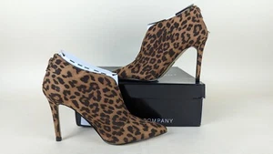 New York & Company Biana Angles Booties Women 7 Leopard Stiletto Heels Shoes NWB - Picture 1 of 14