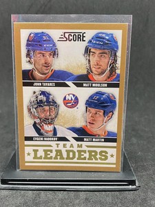 2013-14 Score Team Leaders Gold John Tavares Evgeni Nabokov Matt Martin Moulson