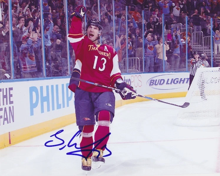 Foto firmada por Slava Kozlov de Atlanta Thrashers 8x10 con certificado de autenticidad #2 Foto 1 de 1