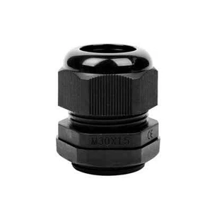 M30 Waterproof Black Nylon Cable Gland - Pack of 5 - Picture 1 of 2