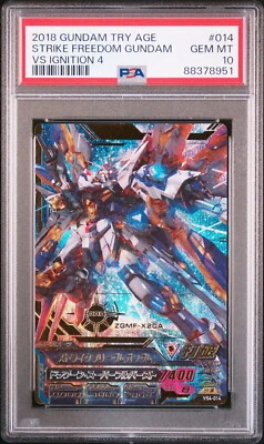 PSA10 VS4-014 Strike Freedom Gundam Try Age Card Bandai - Image 1 of 2