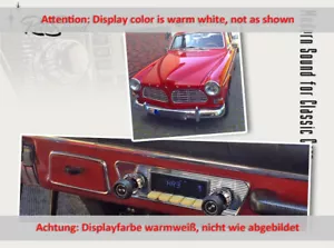 für Volvo Amazon 1967 RetroSound Oldtimer Auto Radio DAB+ UKW Bluetooth AUX-in - Picture 1 of 11