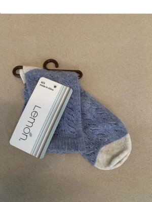 Lemon Women's Openwork Shootie Mineral Socks LT Grey O/S - Image 1 of 2