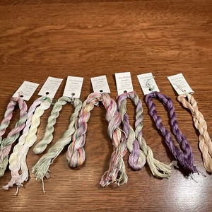 RARE NEW LOT of 7 SIX STRAND SWEETS 300 YARDS+ TOTAL BY JESSICA BURR FLOSS - Picture 1 of 8