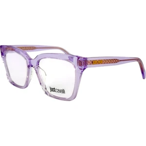 Just Cavalli VJC002 Womens Plastic Eyeglass Frame 06SC Transparent Violet 52-16 - Picture 1 of 5