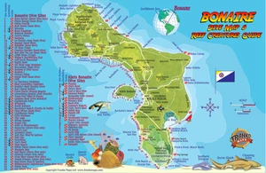 Bonaire Dive Map & Reef Creatures Guide Waterproof Fish Card by Franko Maps - Picture 1 of 2