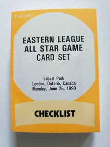 1990 PROCARDS EASTERN LEAGUE ALL STAR GAME TEAM SET