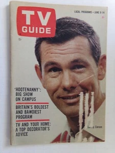 TV Guide June 1963 Carson Julie Andrews Carol Burnett Belmont Stakes Chateaugay - Picture 1 of 4