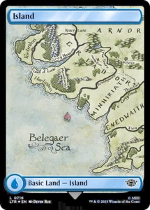 MTG Island 716 Surge Foil Land El Señor de los Anillos - Imagen 1 de 1