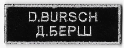 NASA ASTRONAUT D. BURSCH EXPEDITION- 4 AUTHENTIC SPACESUIT PATCH NAMETAG  #3 - Image 1 of 3