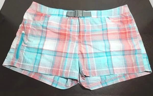 Columbia Shorts Omni-Wick Advanced Evaporation Women's Size 16 Plaid Nearly New - Picture 1 of 7