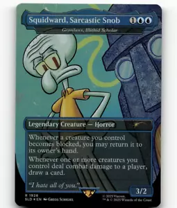 Lámina - MTG Calamardo, Esnob Sarcástico - Grazilaxx, Erudito Illítico - Guarida Secreta - Imagen 1 de 2