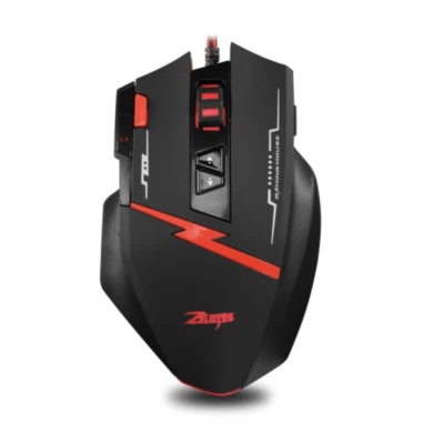 ZELOTES C8 8-buttons Ergonomic Game Programming Custom Wired Mouse (Black) - Image 1 of 4