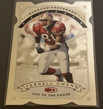 1997 Donruss Preferred Cut To The Chase Terrell Owens Silver Die Cut #23 