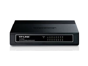 TP-Link TL-SF1016D 16-Port 10/100Mbps Desktop Green Switch 16 Ports RJ-45 200Mbp - Picture 1 of 3